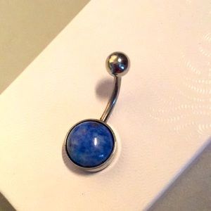Lapis lazuli belly ring NEW